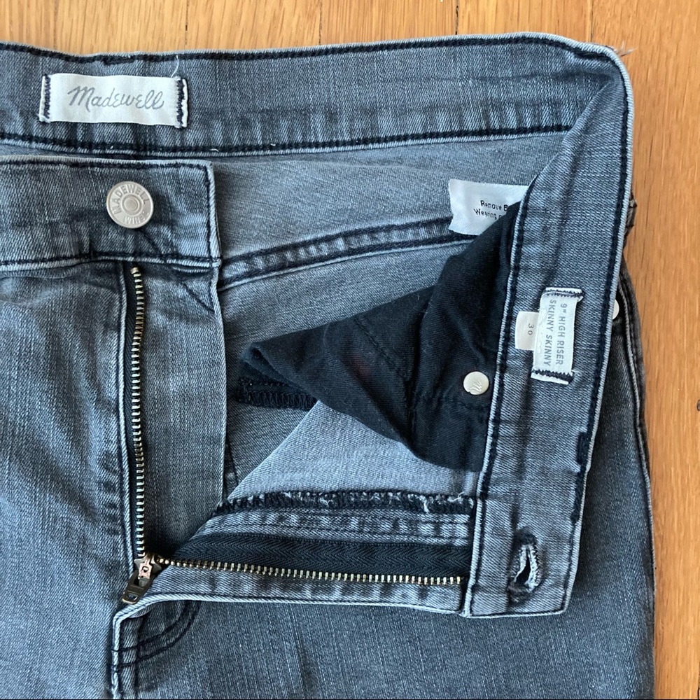 Madewell 9” High Riser Skinny Skinny Black Size 30